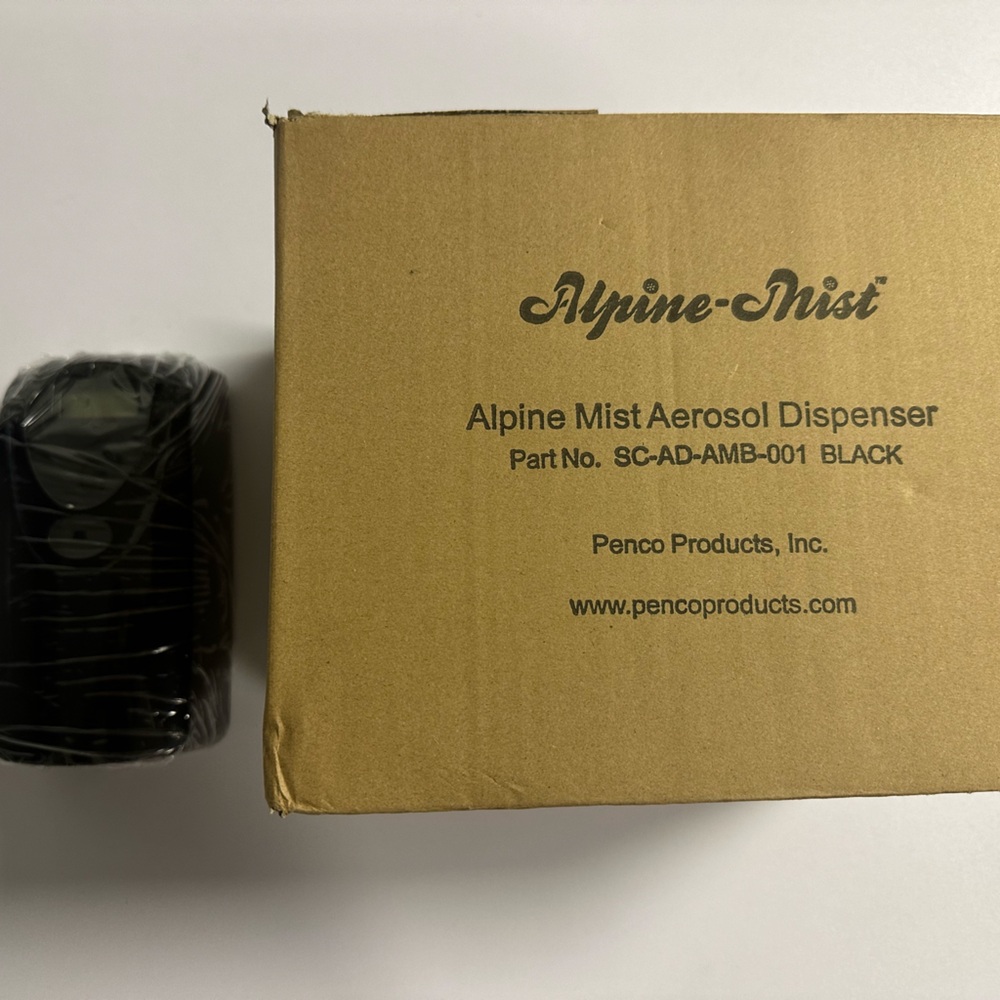 Alpine Mist Black Aerosol Dispenser by
